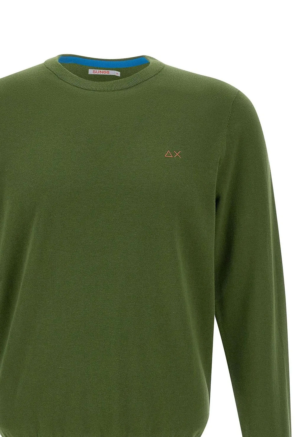 Sun 68 Elbow Patch Crew Knitted Sweater