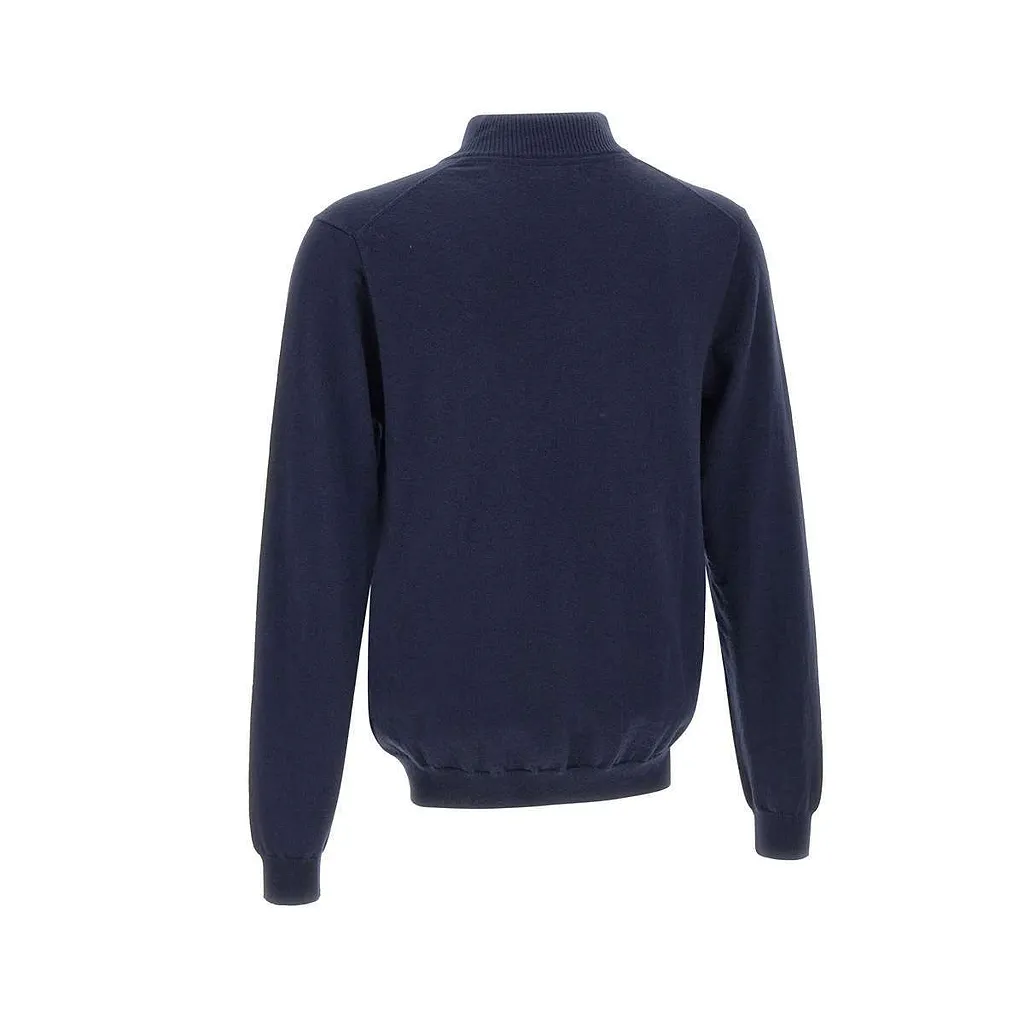 Sun 68 Half Zip High Collar Sweater
