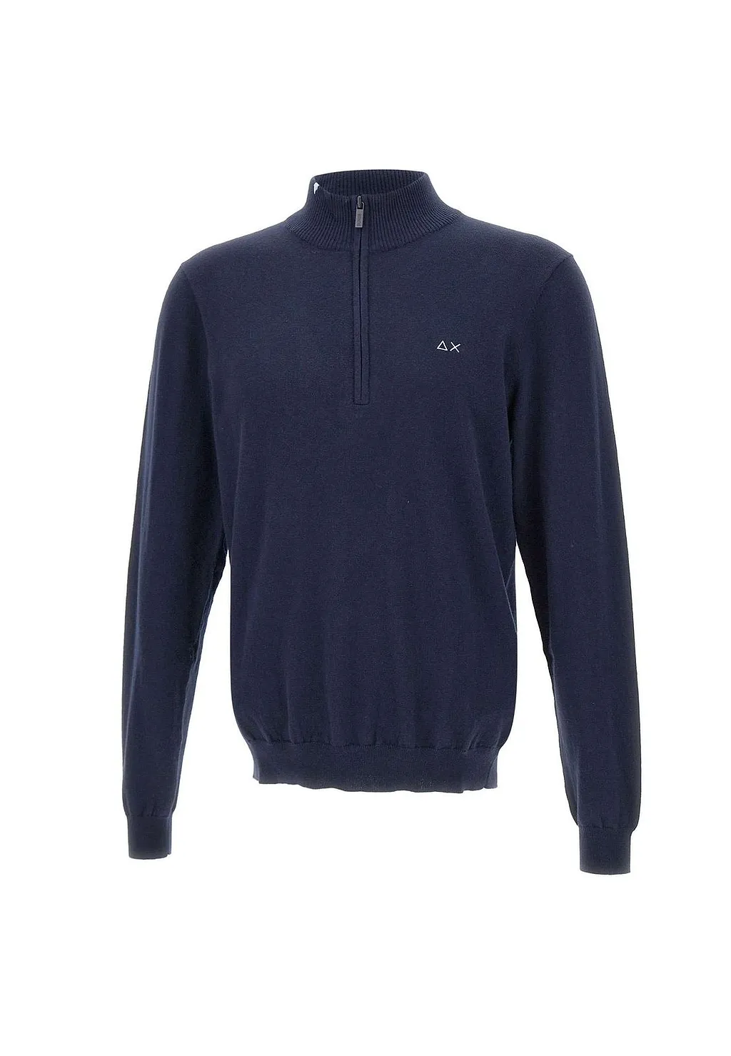 Sun 68 Half Zip High Collar Sweater