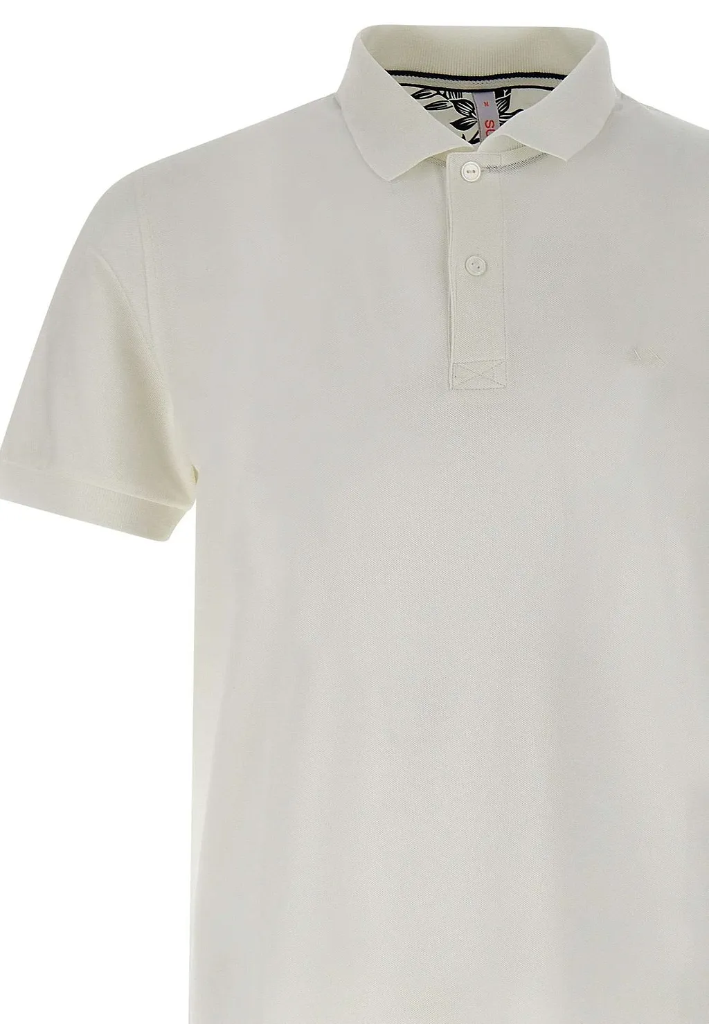 Sun 68 Floral Trim Short-Sleeve Polo Shirt