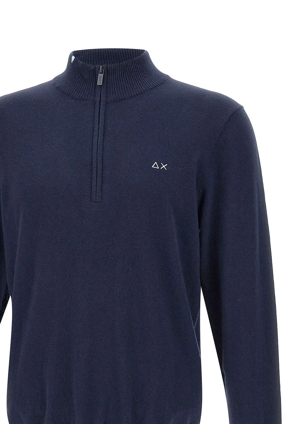 Sun 68 Half Zip High Collar Sweater
