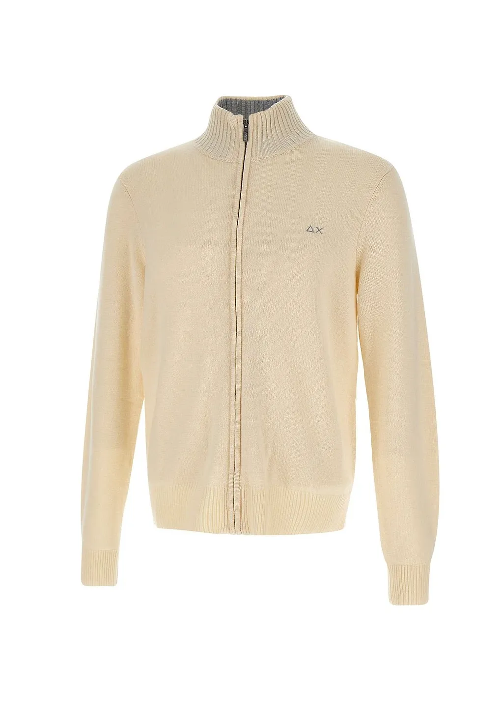 Sun 68 High-Neck Zip-Up Cardigan