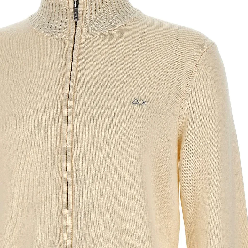 Sun 68 High-Neck Zip-Up Cardigan