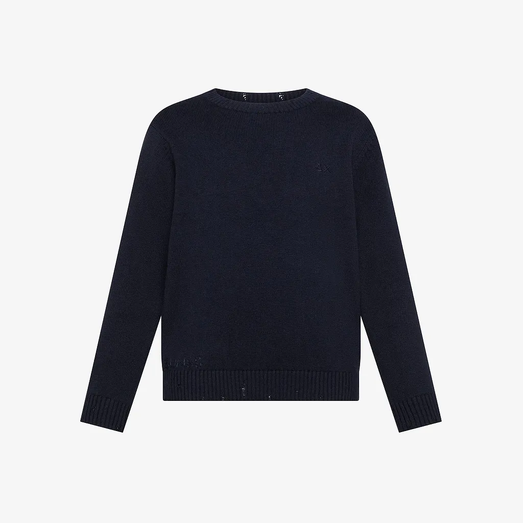 Sun 68 Kids Crew Neck Knitted Sweater