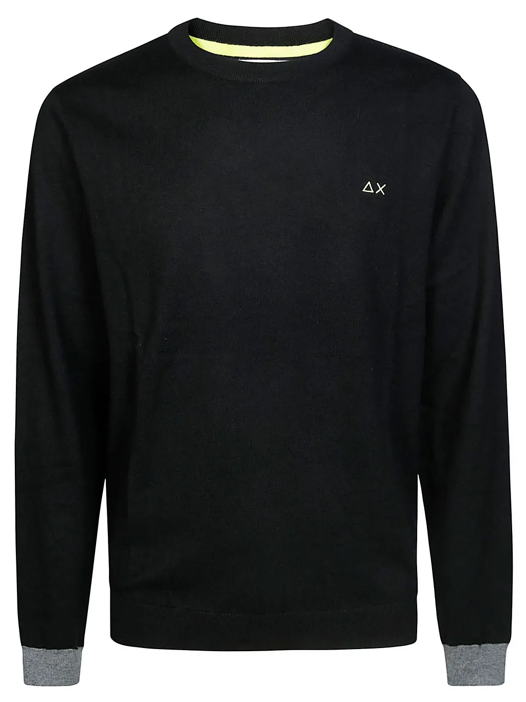 Sun 68 Logo Embroidered Crewneck Knitted Jumper