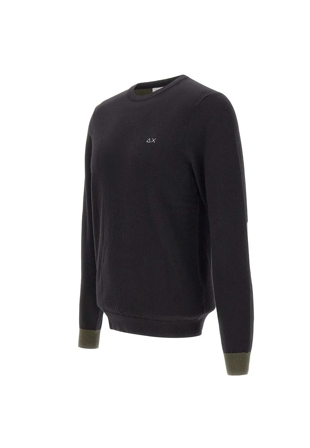 Sun 68 Logo Embroidered Crewneck Knitted Jumper