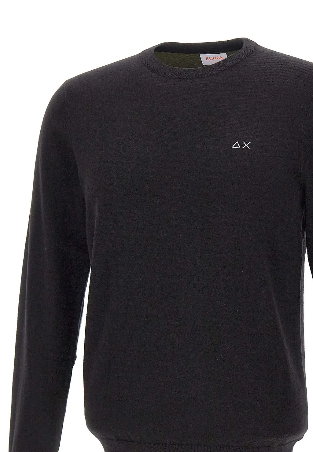 Sun 68 Logo Embroidered Crewneck Knitted Jumper