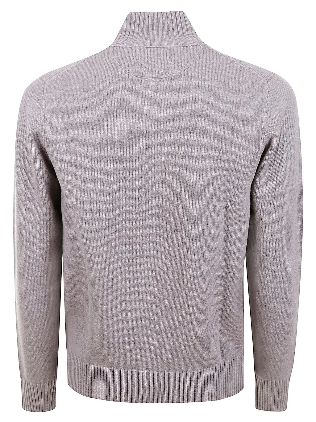 Sun 68 Logo Embroidered High Neck Knitted Cardigan