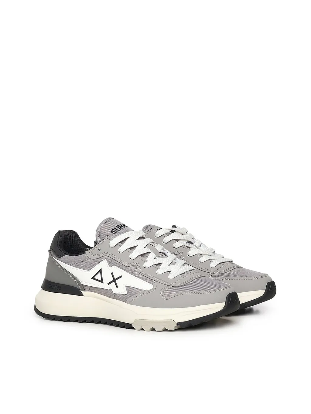 Sun 68 Logo Patch Sneakers