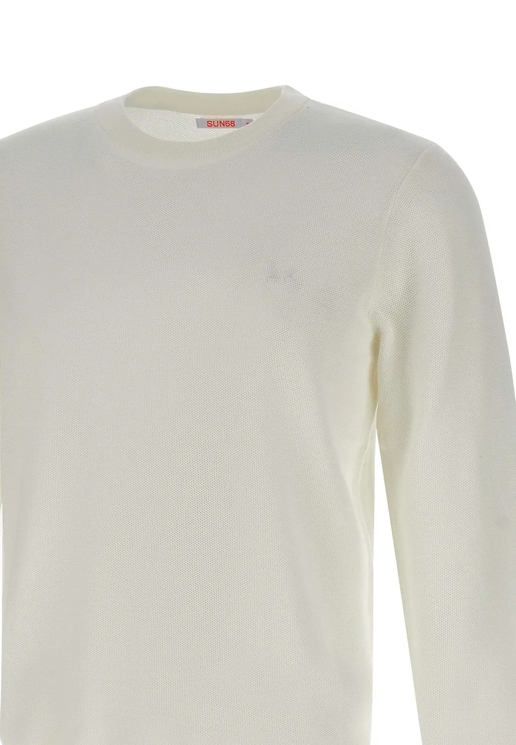 Sun 68 Micro Honeycomb Crew Knitted Jumper