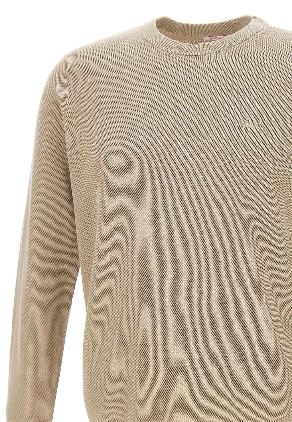 Sun 68 Micro Honeycomb Crew Knitted Sweater