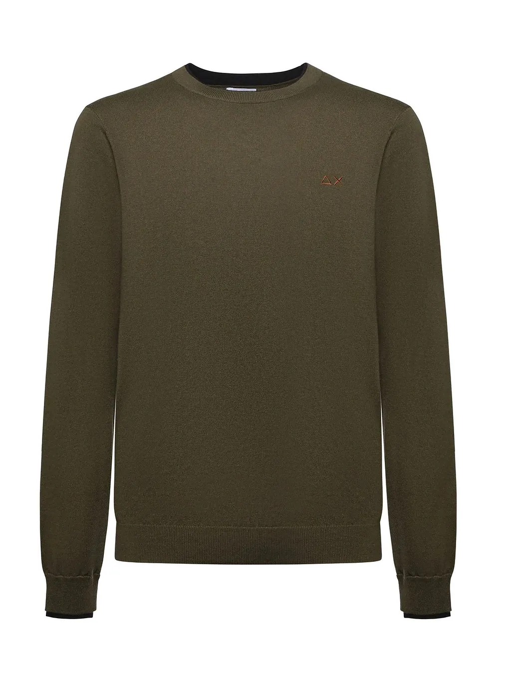 Sun 68 Logo Embroidered Crewneck Knitted Jumper