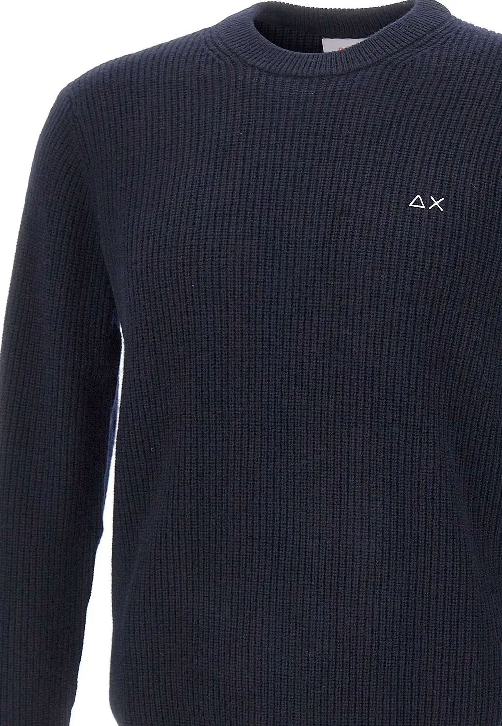 Sun 68 Ribbed Crew Neck Knitted Sweater
