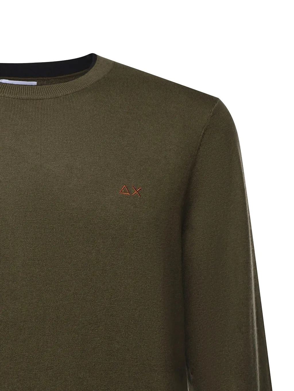 Sun 68 Logo Embroidered Crewneck Knitted Jumper