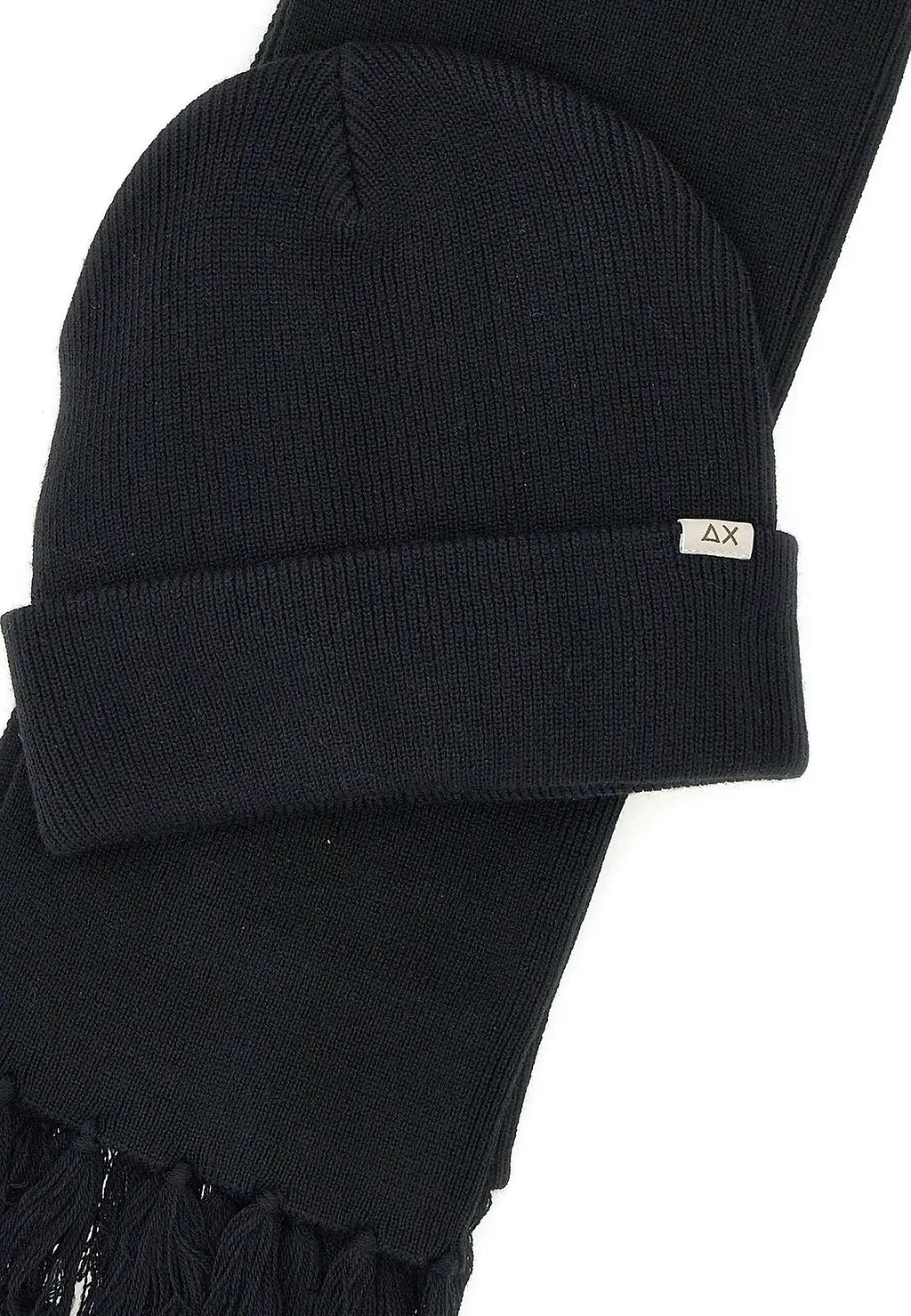 Sun 68 Ribbed Scarf And Beanie Set