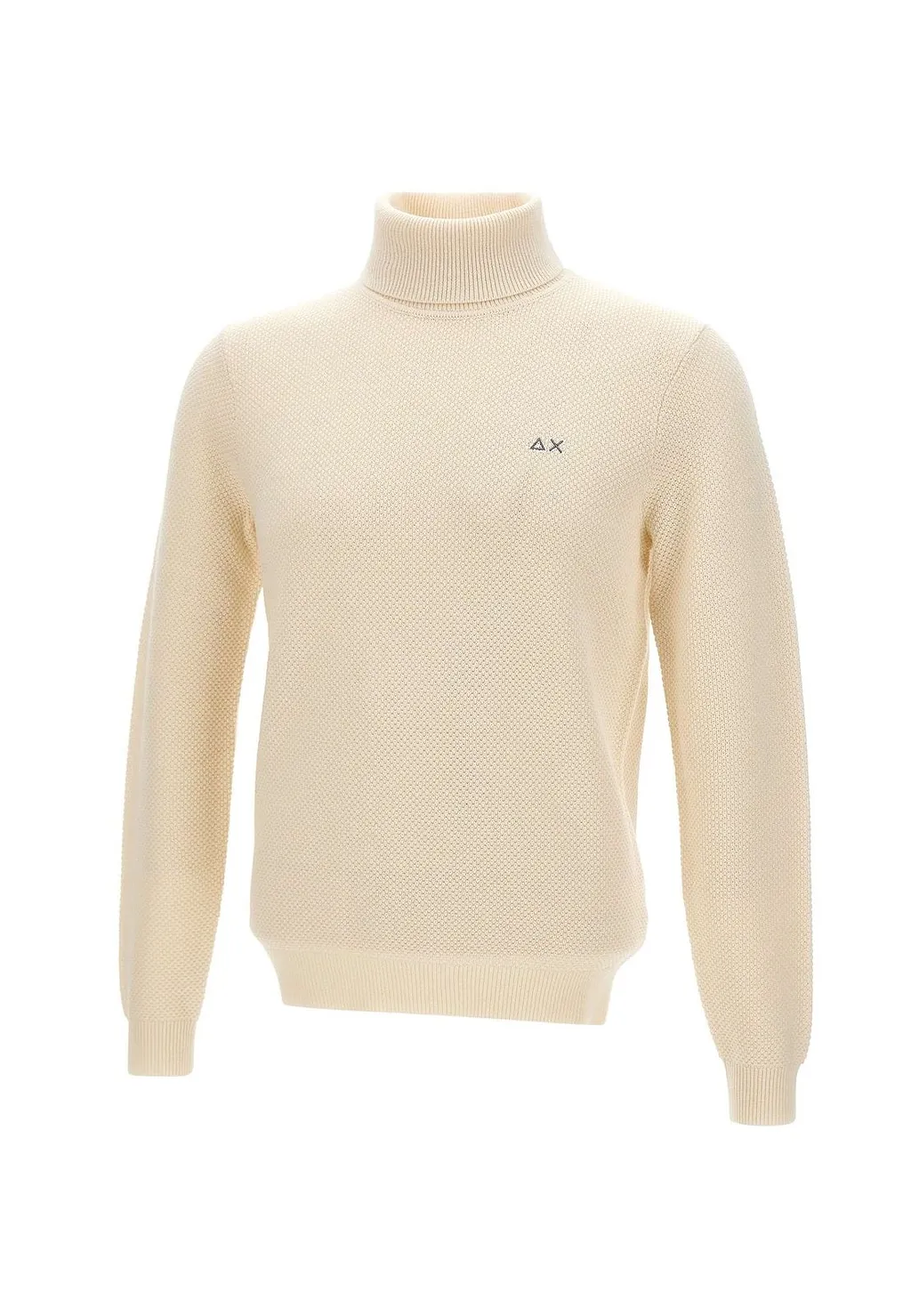 Sun 68 Textured High Neck Knitted Sweater