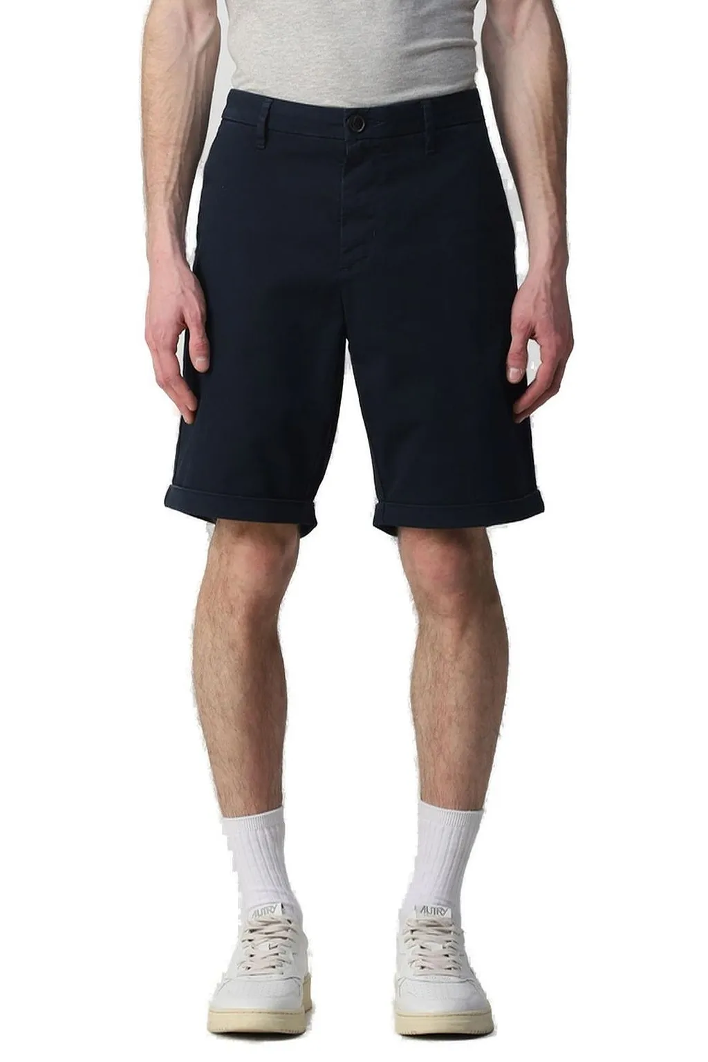 Sun 68 Turn-Up Hem Bermuda Shorts