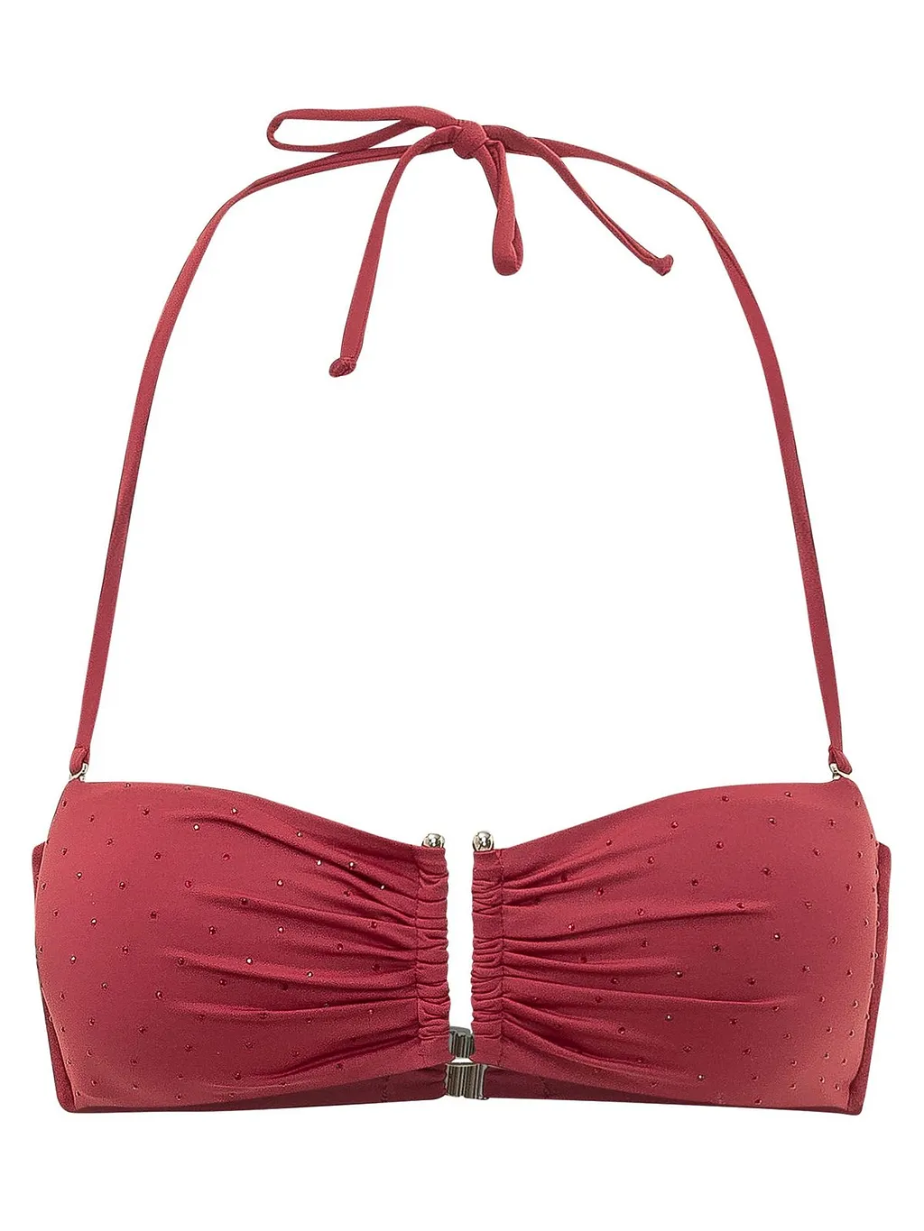 Ruched Bandeau Bikini Top