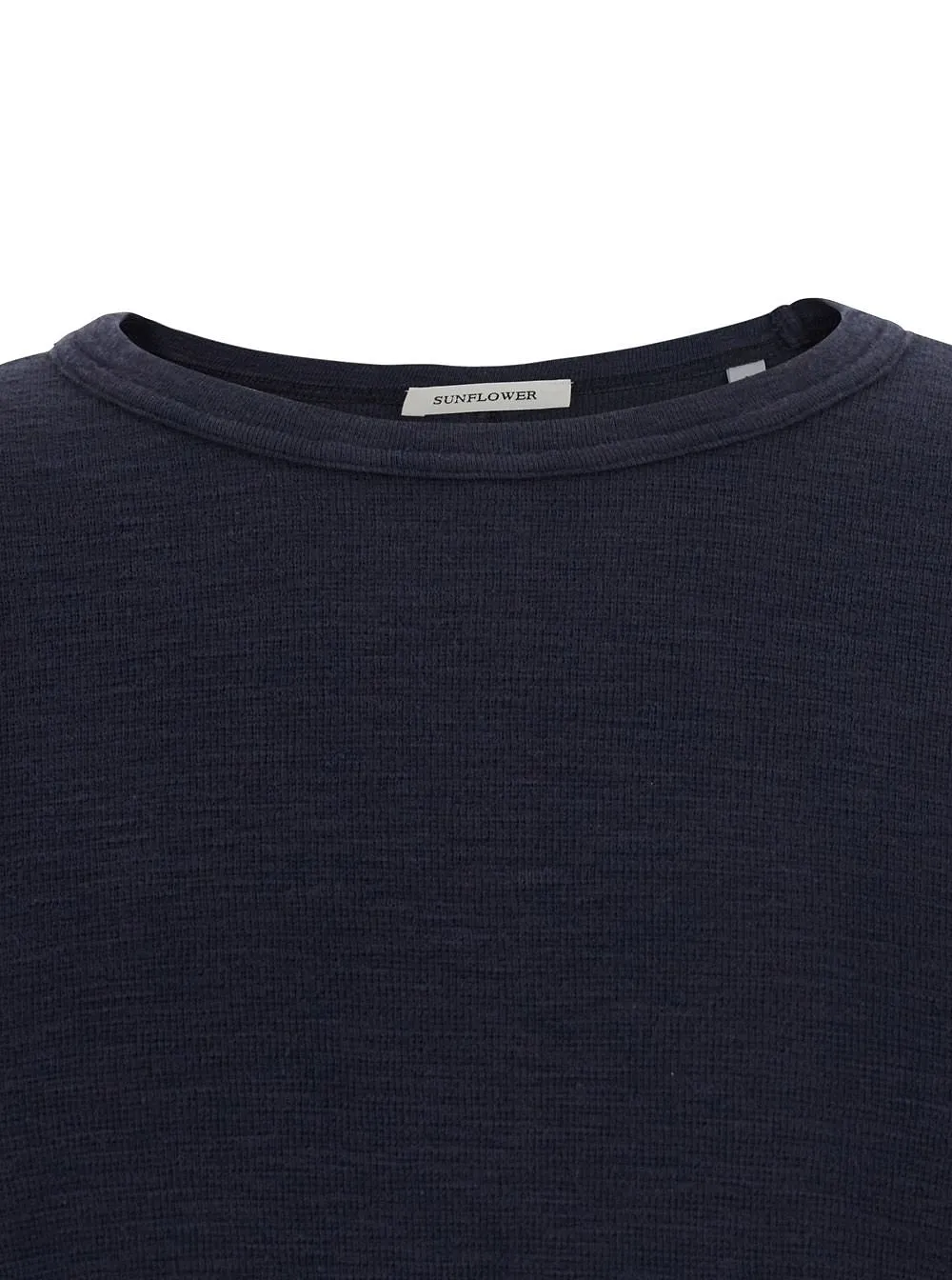 Sunflower Waffle Long-Sleeve Knitted Top