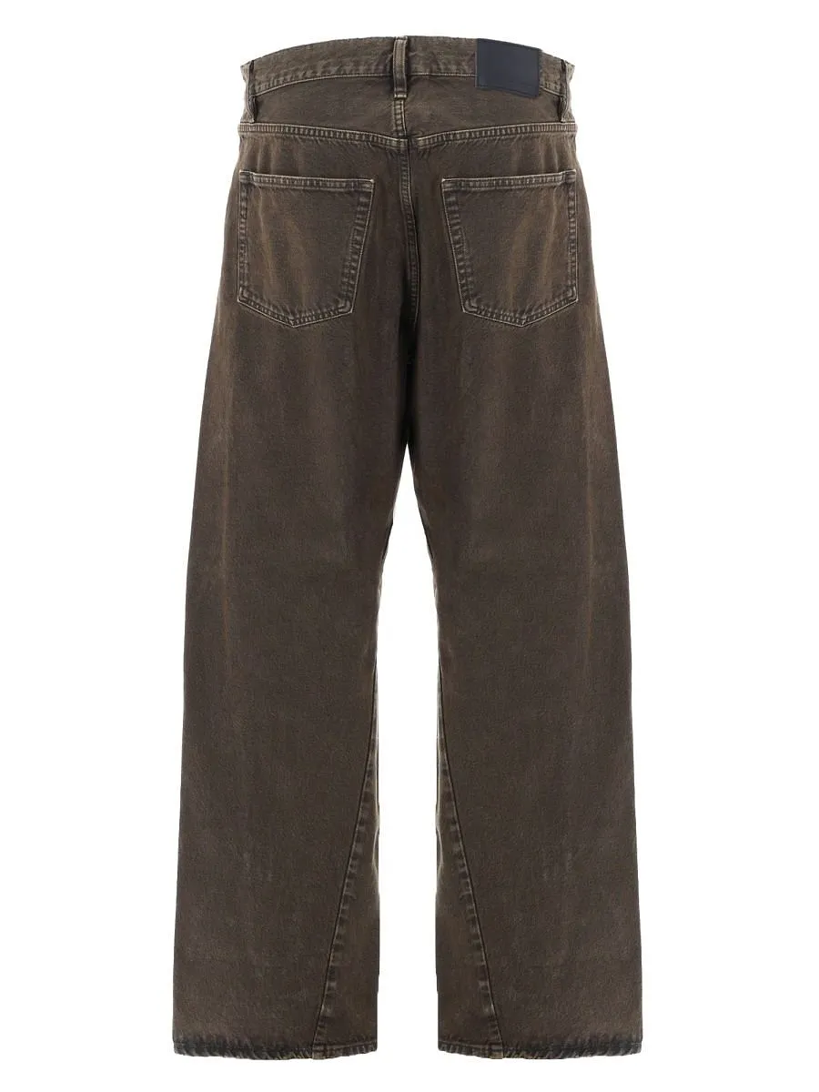 Sunflower Logo Patch Straight-Leg Jeans
