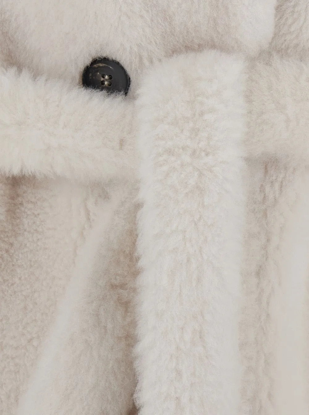 Suprema Belted Shearling Coat