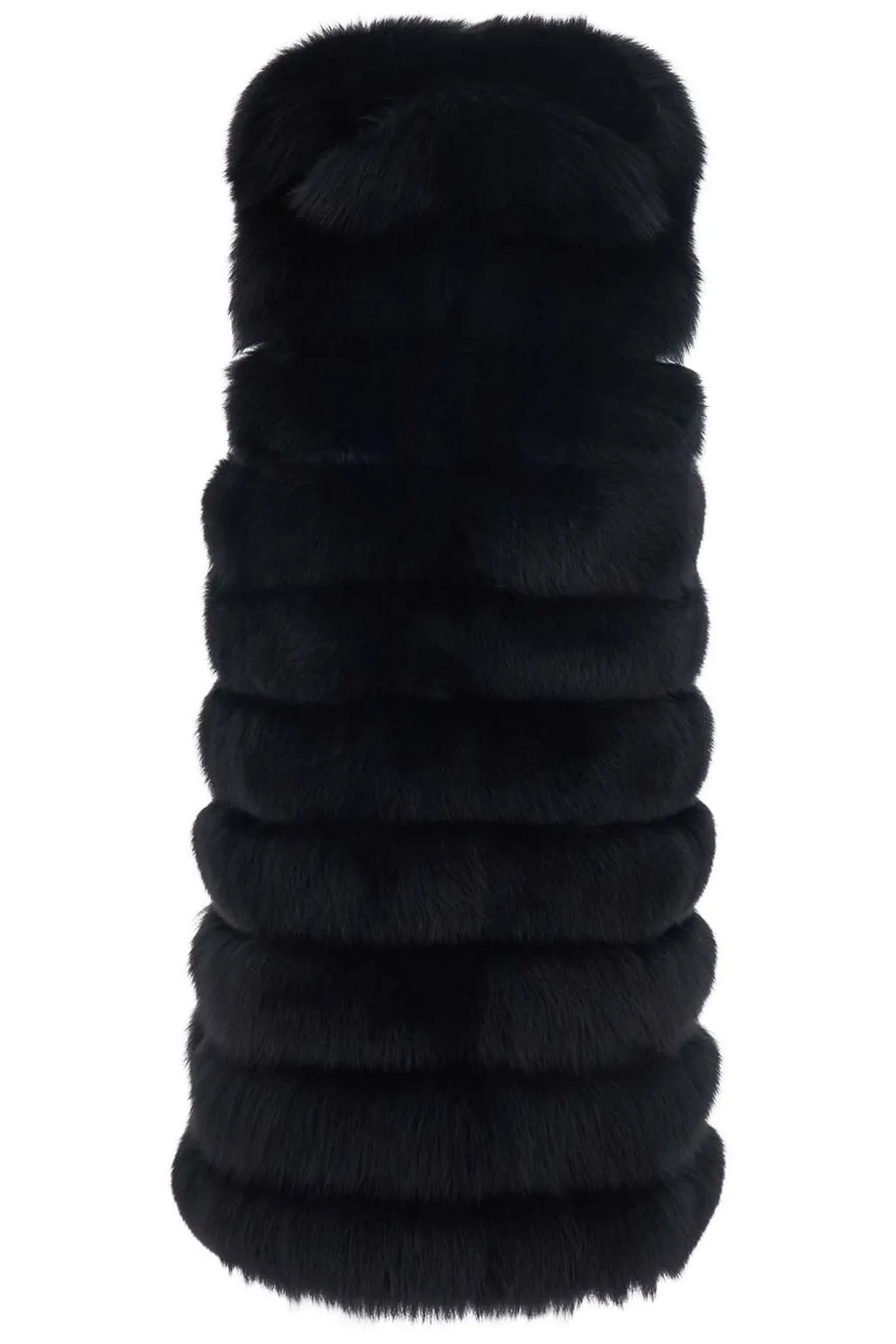 Suprema Quilted Long Fur Gilet Jacket