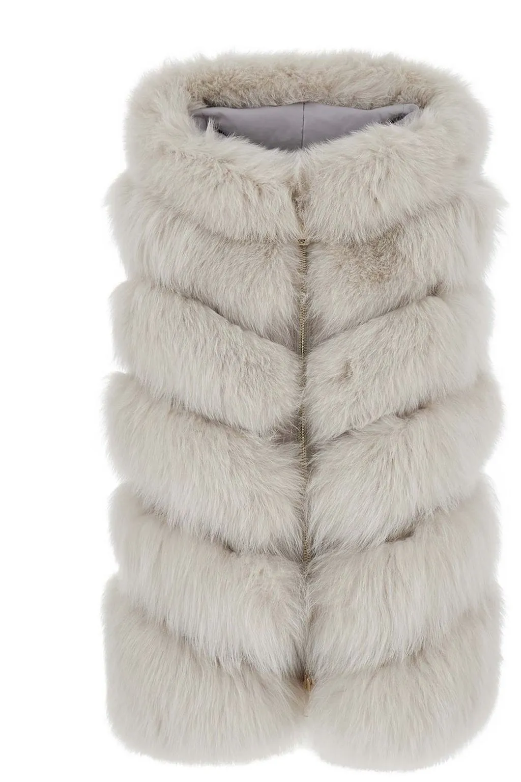 Suprema Sleeveless Faux Fur Jacket