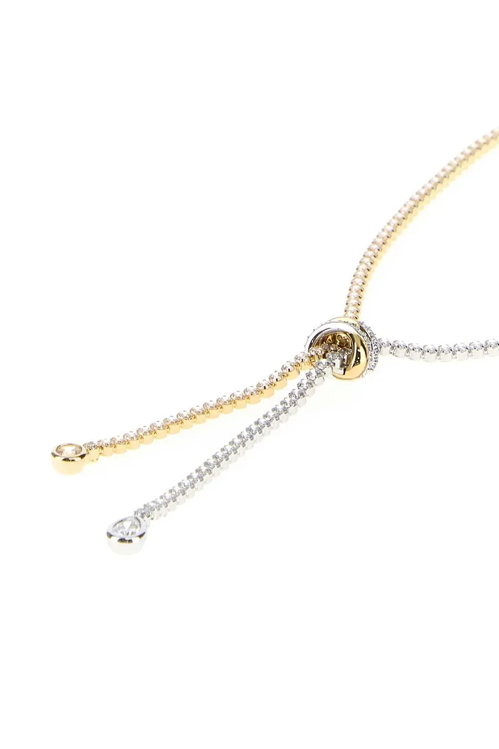 Hyperbola Two-Tone Y Necklace