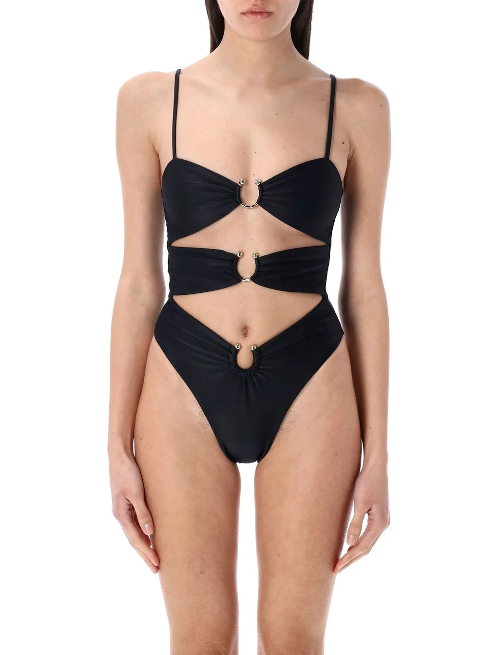 Malibu Buckle Cut-Out Swimsuit