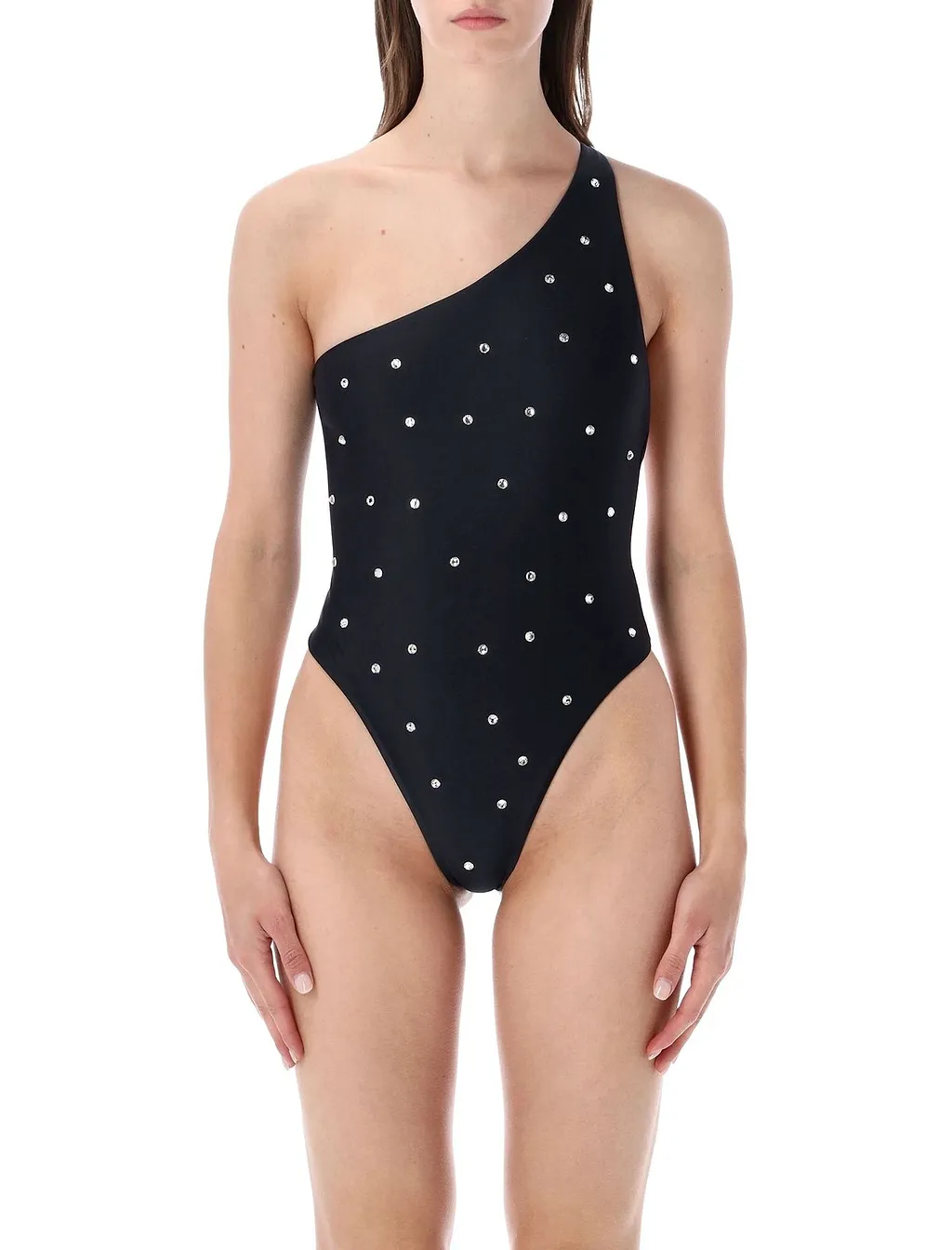 Sugar Baby Crystal One-Shoulder Beachwear