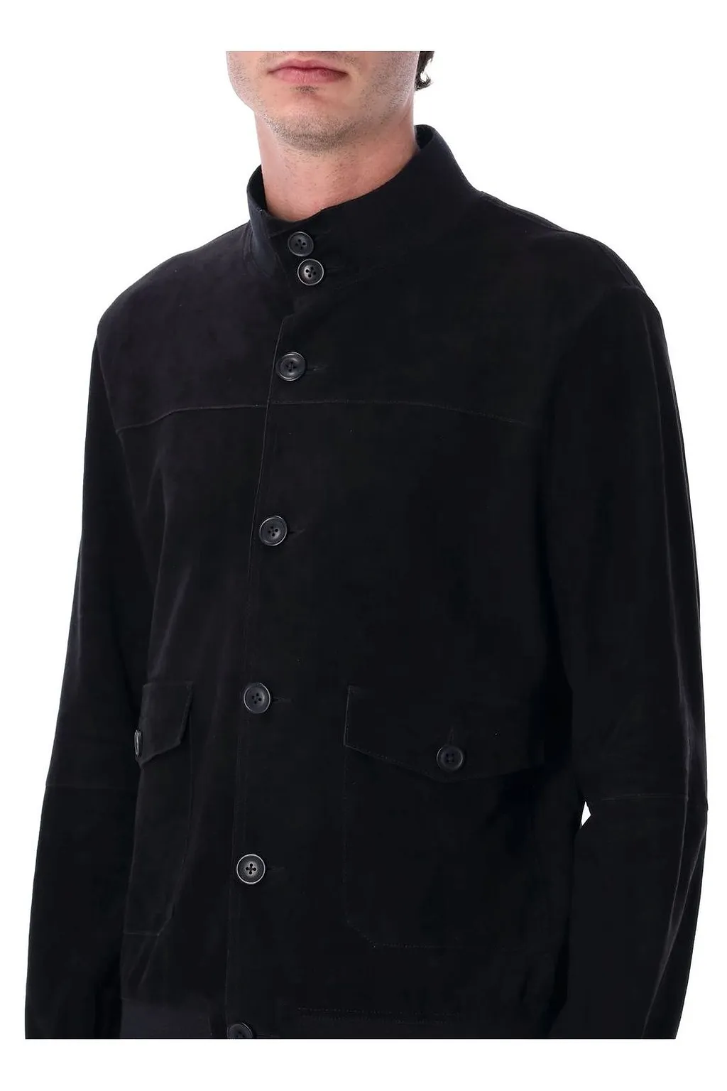 Sword 6.6.44 Suede Button-Front Jacket