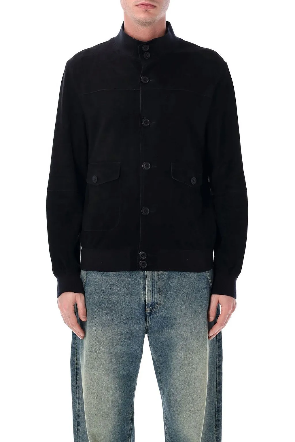 Sword 6.6.44 Suede Button-Front Jacket