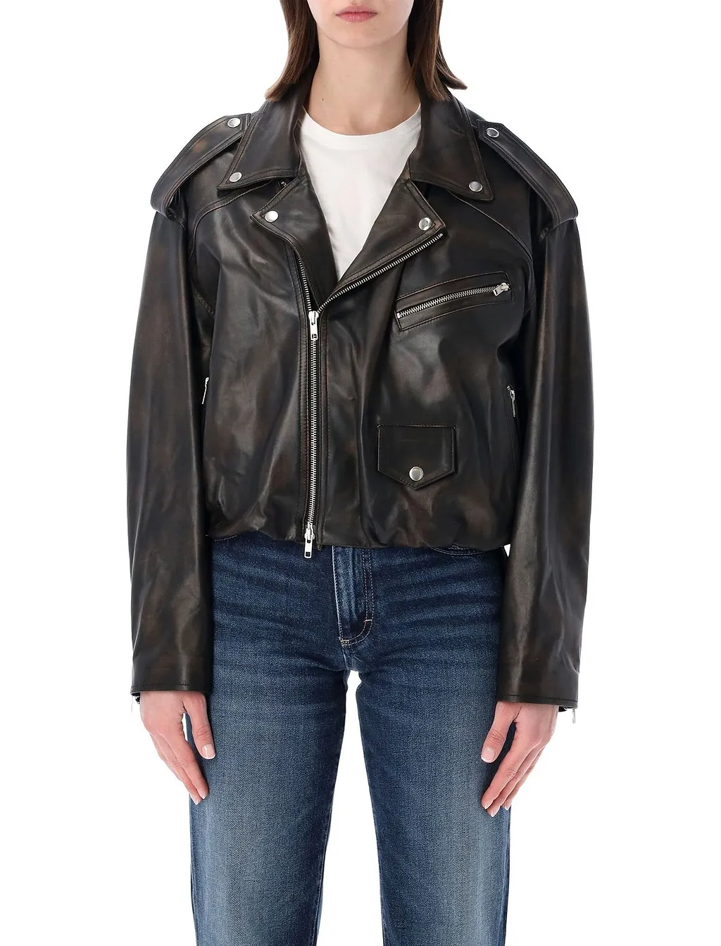 Chiodo Cropped Biker Jacket