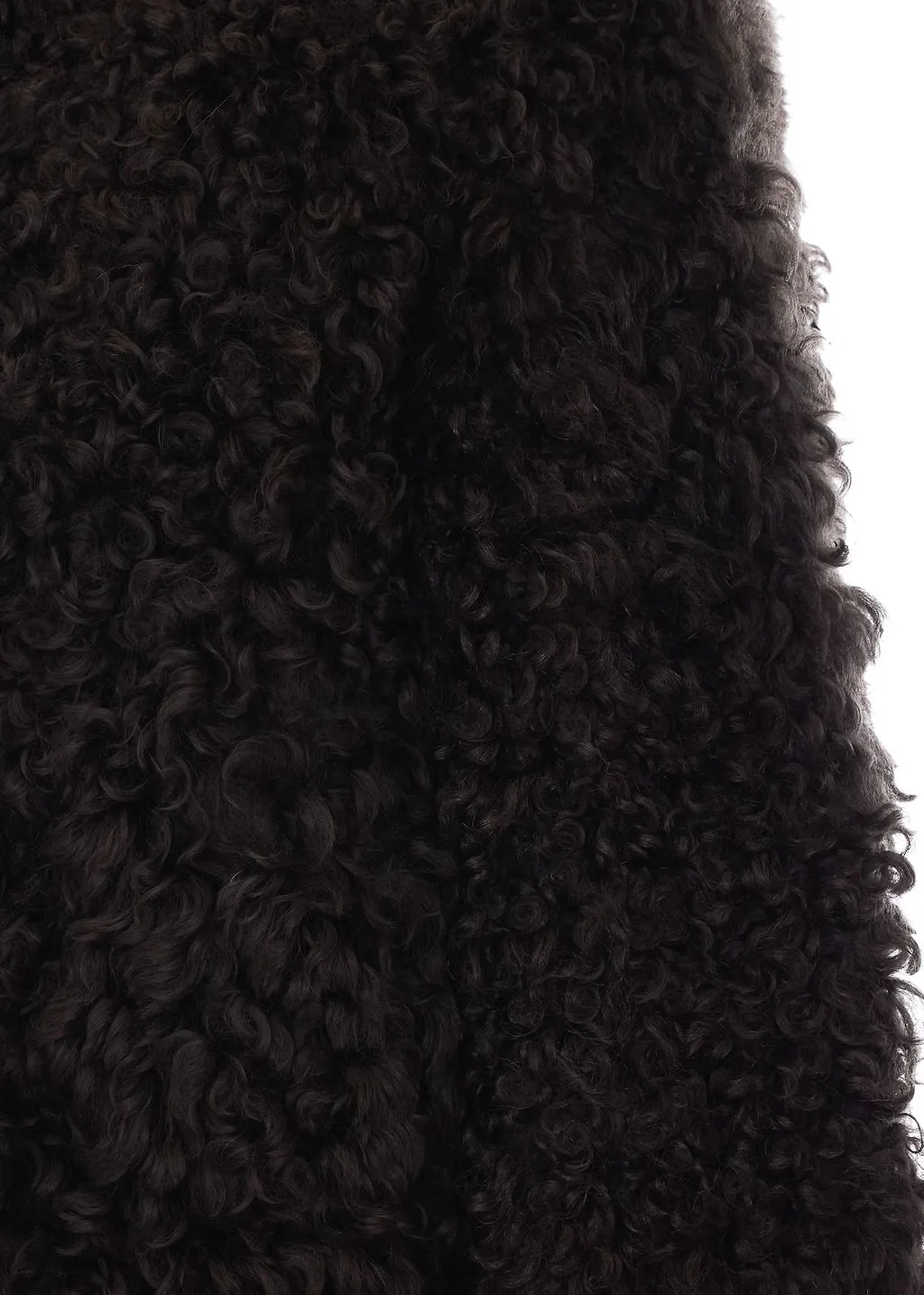 Sword Curly Fur Bomber Jacket