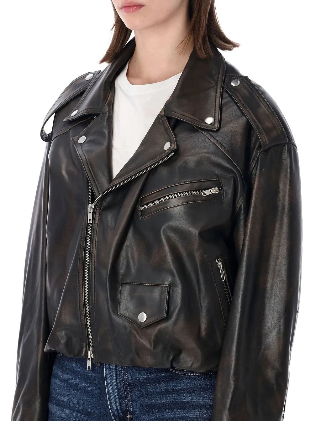 Chiodo Cropped Biker Jacket