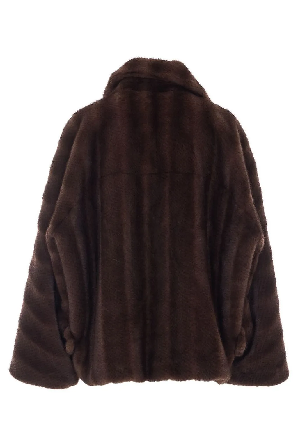 Sword Double-Breasted Faux Fur Jacket