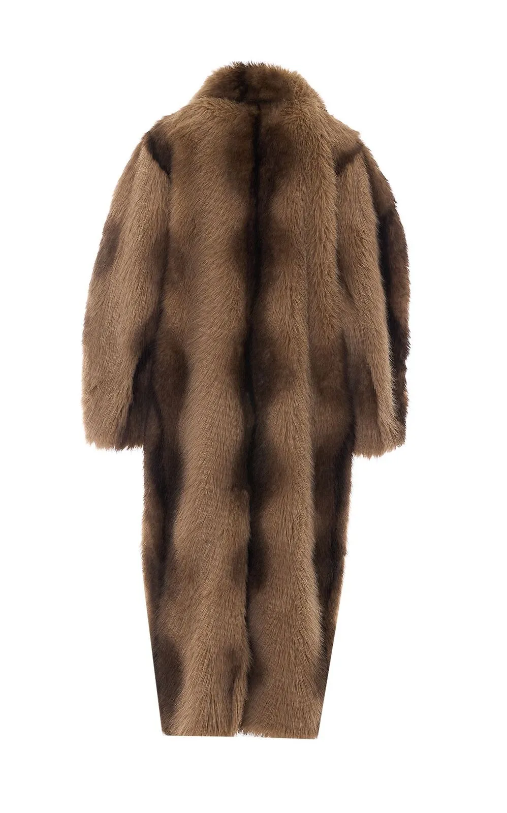 Sword Double-Breasted Faux Fur Coat