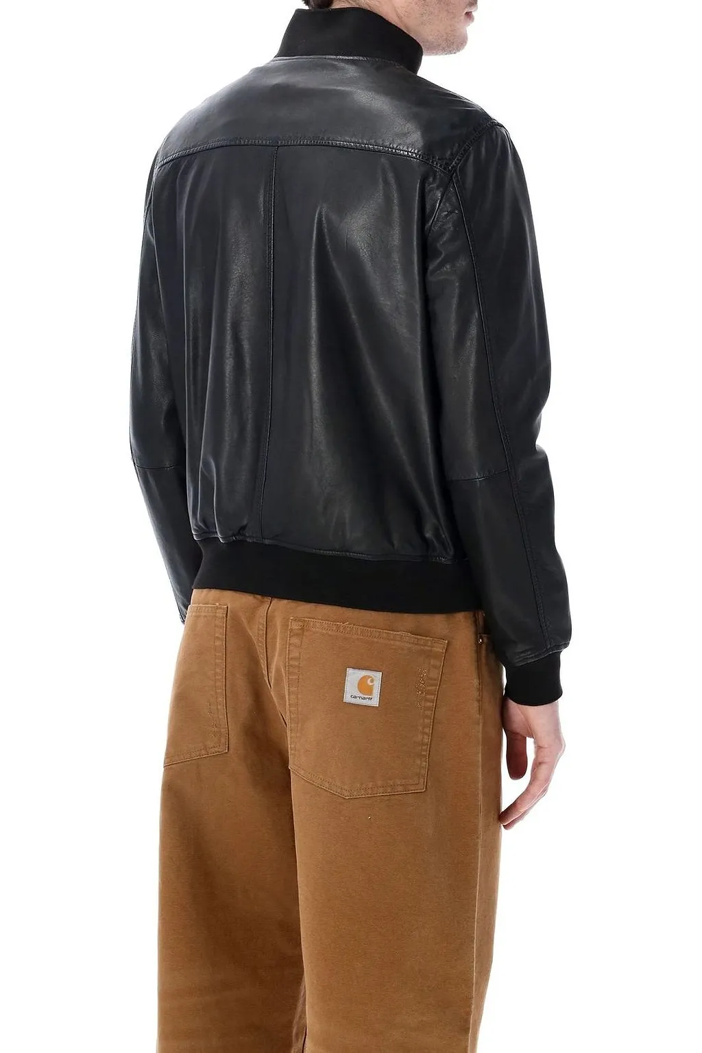 Leather Bomber Jacket