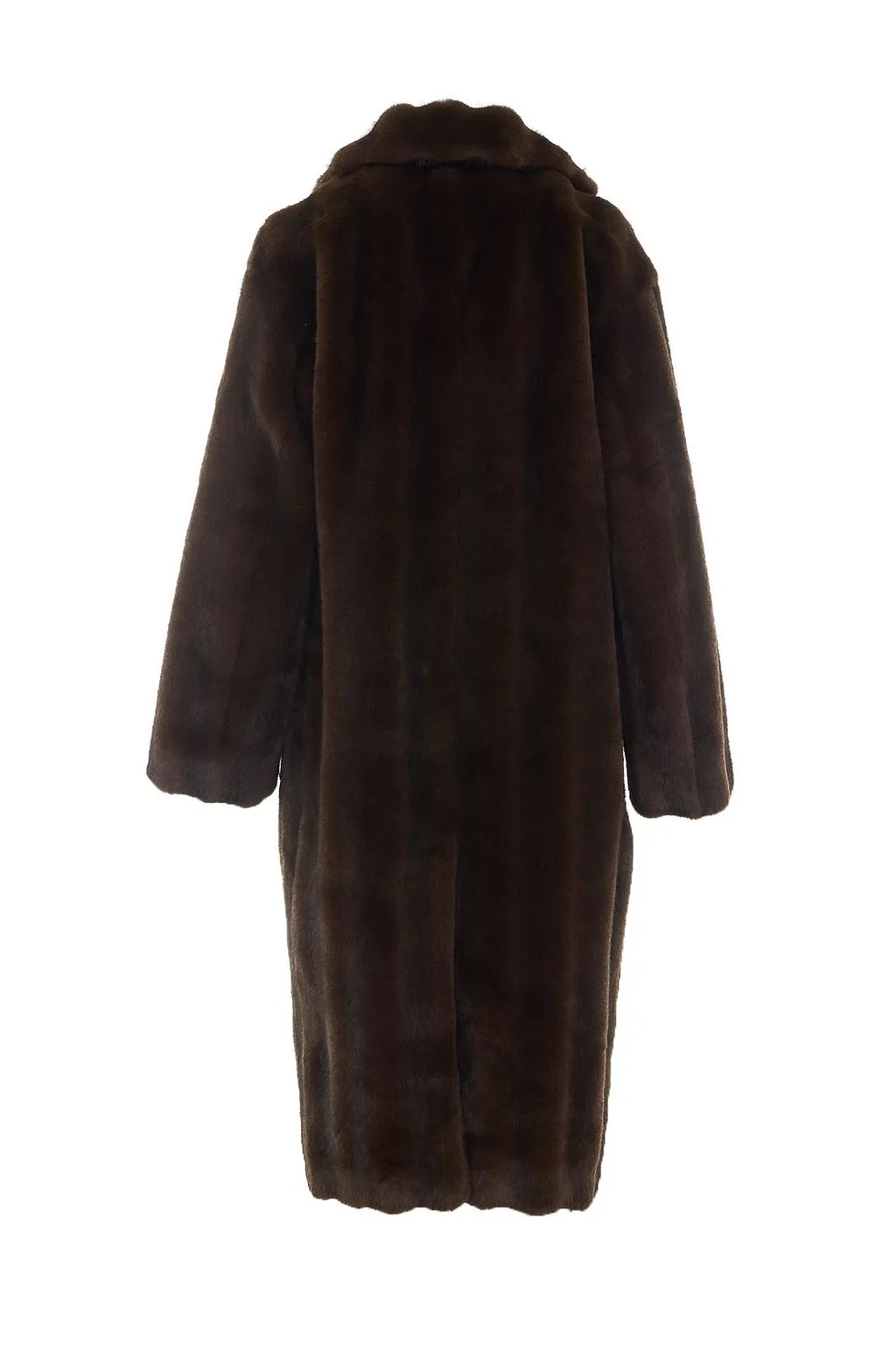 Sword Long Faux Fur Coat