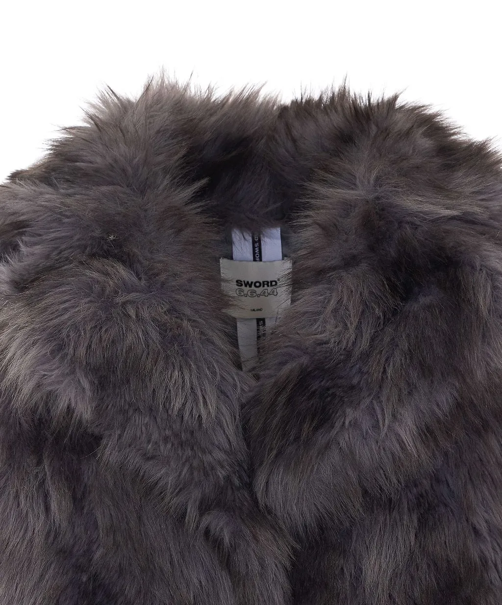 Sword Faux Fur Hook-Front Jacket