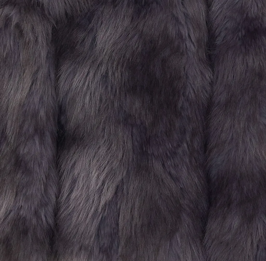 Sword Faux Fur Hook-Front Jacket