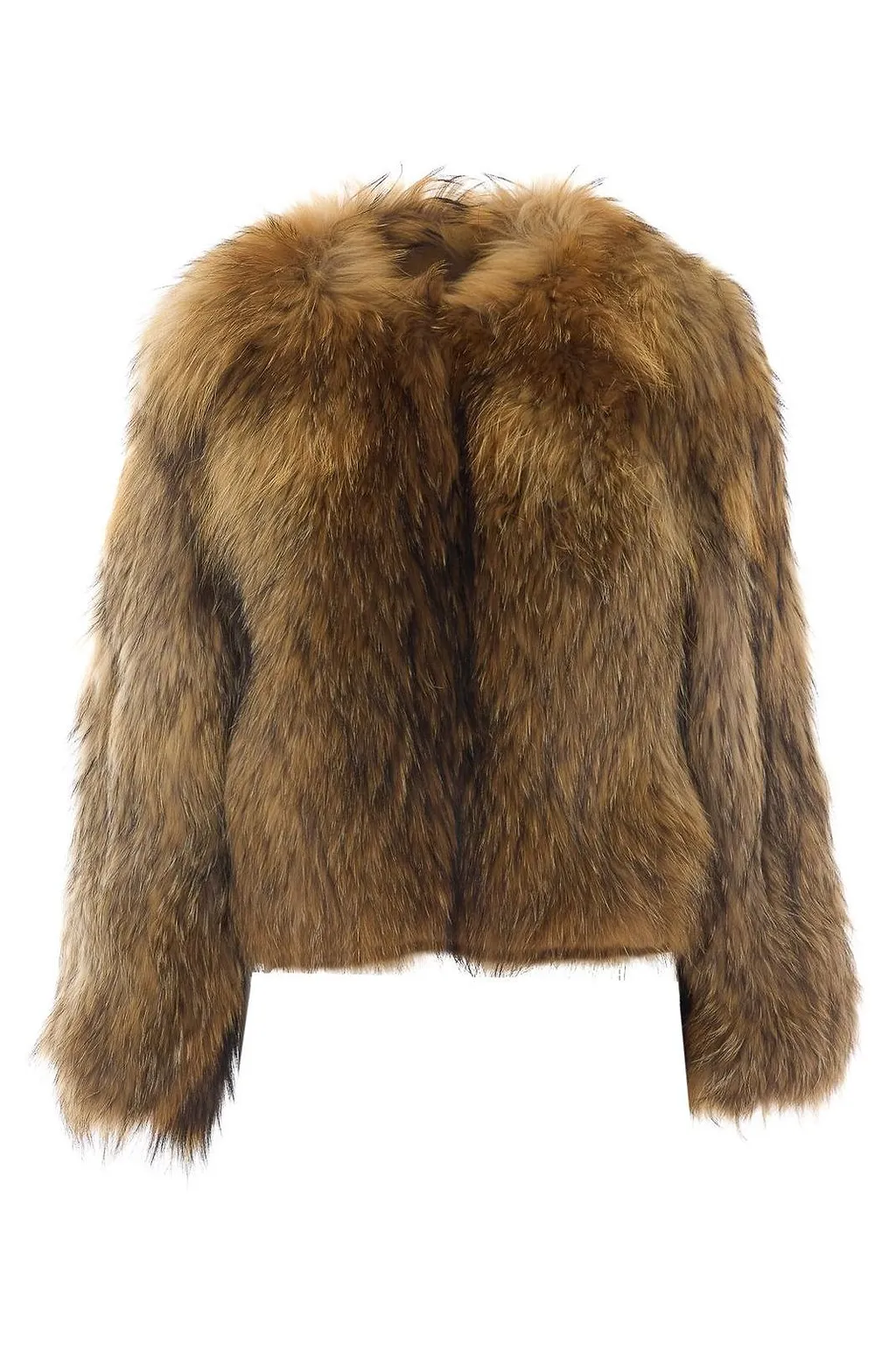 Sword Hook-Front Faux Fur Jacket