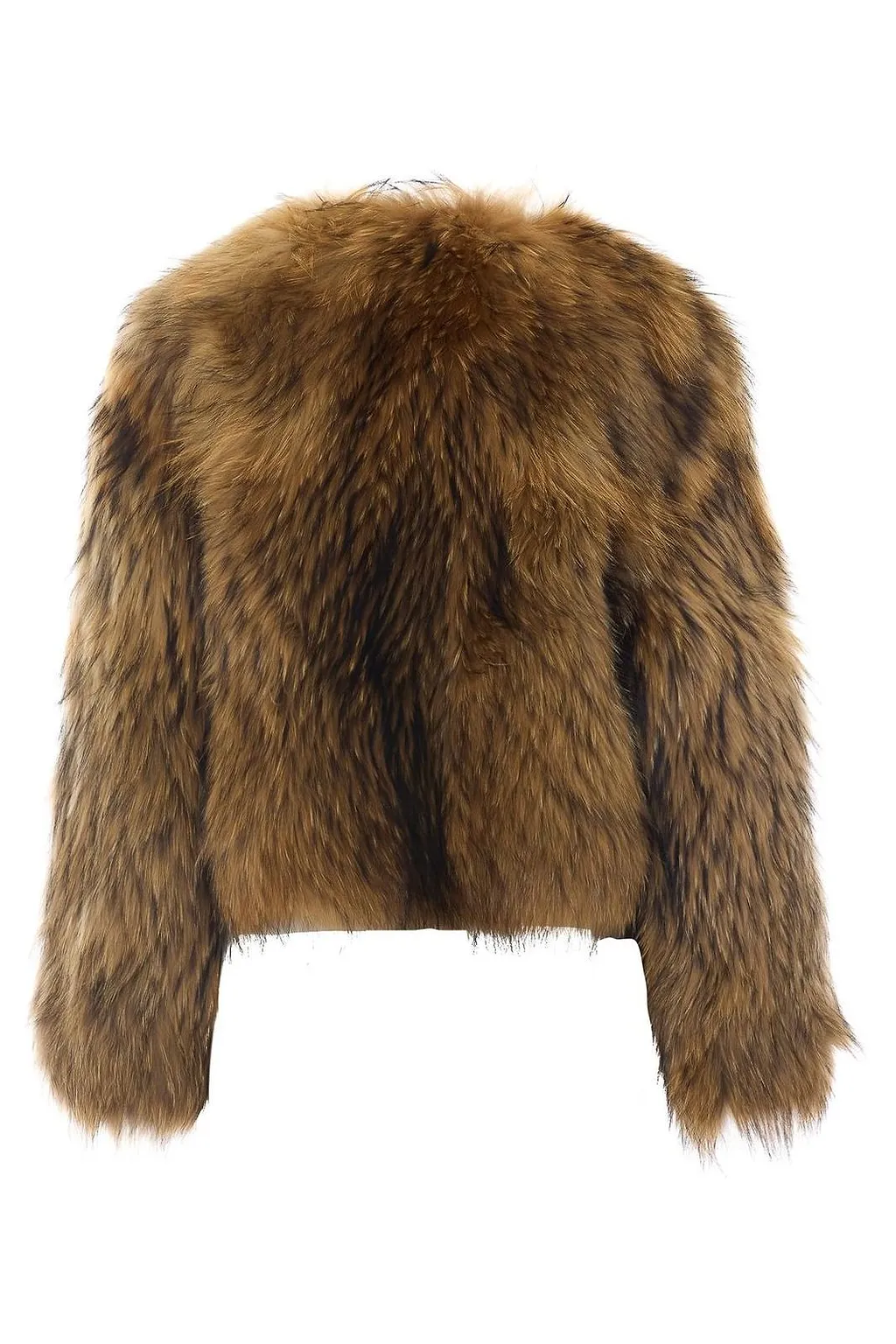 Sword Hook-Front Faux Fur Jacket