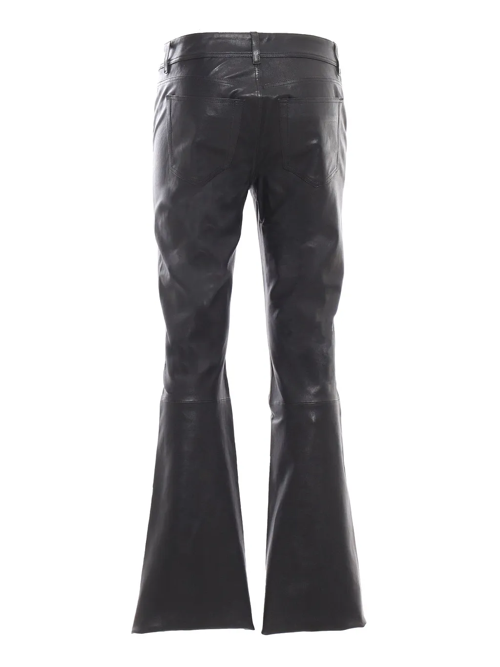 Flared Leg Leather Pants