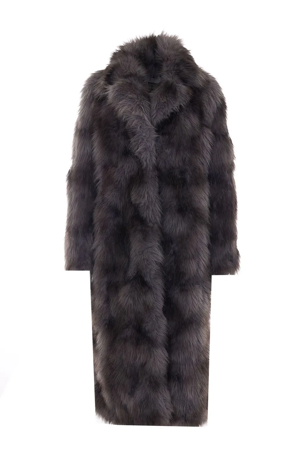 Sword Long Faux Fur Coat