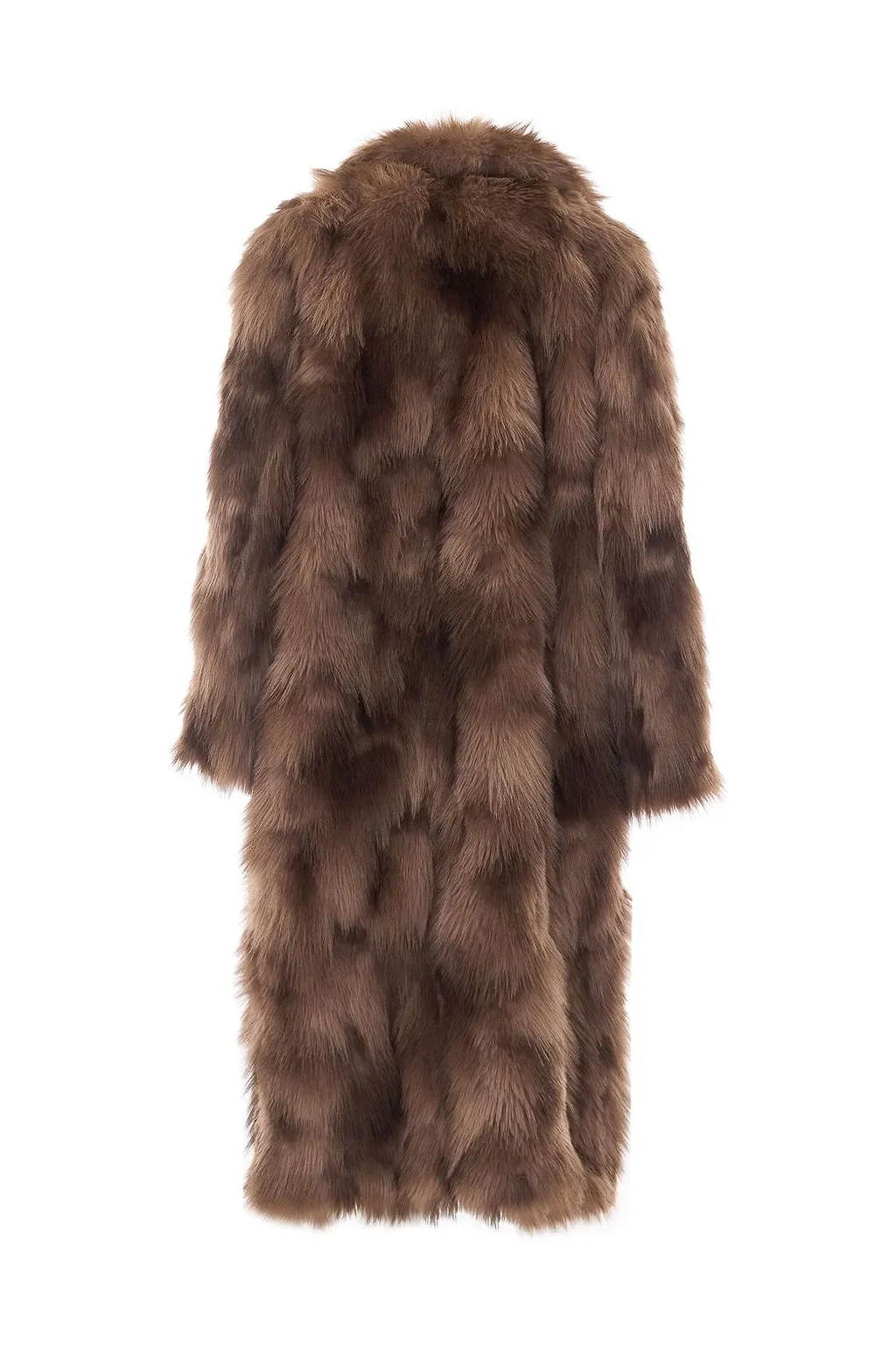 Sword Long Faux Fur Coat