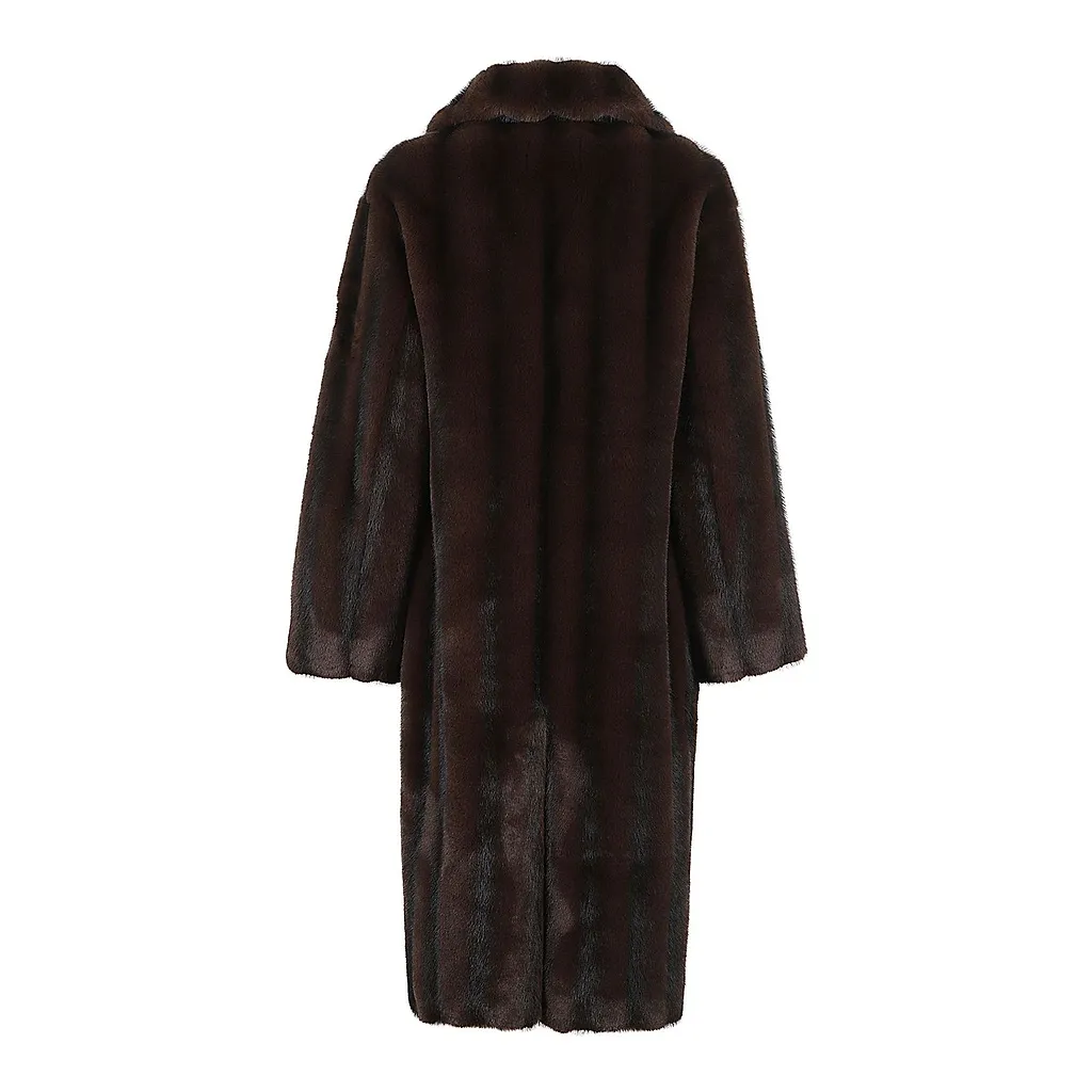 Sword Long Fur-Effect Coat