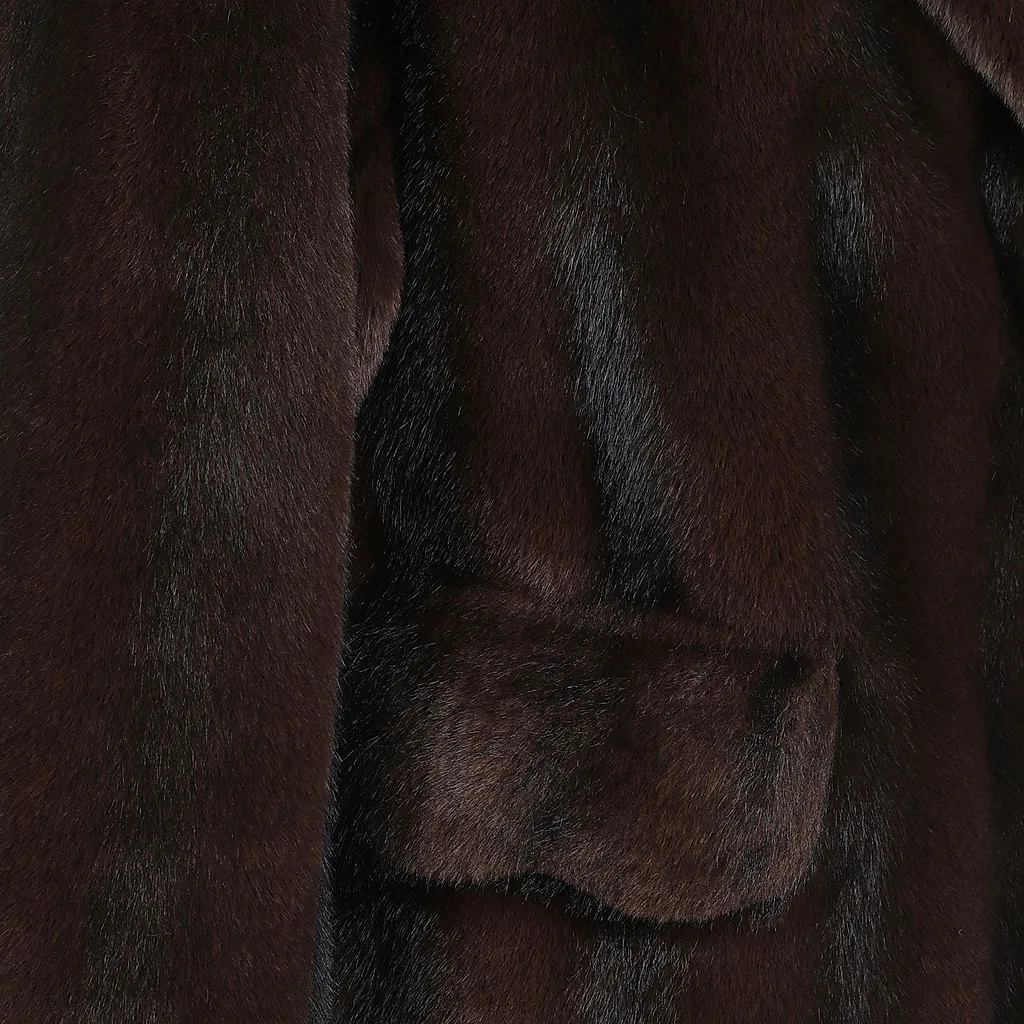Sword Long Fur-Effect Coat
