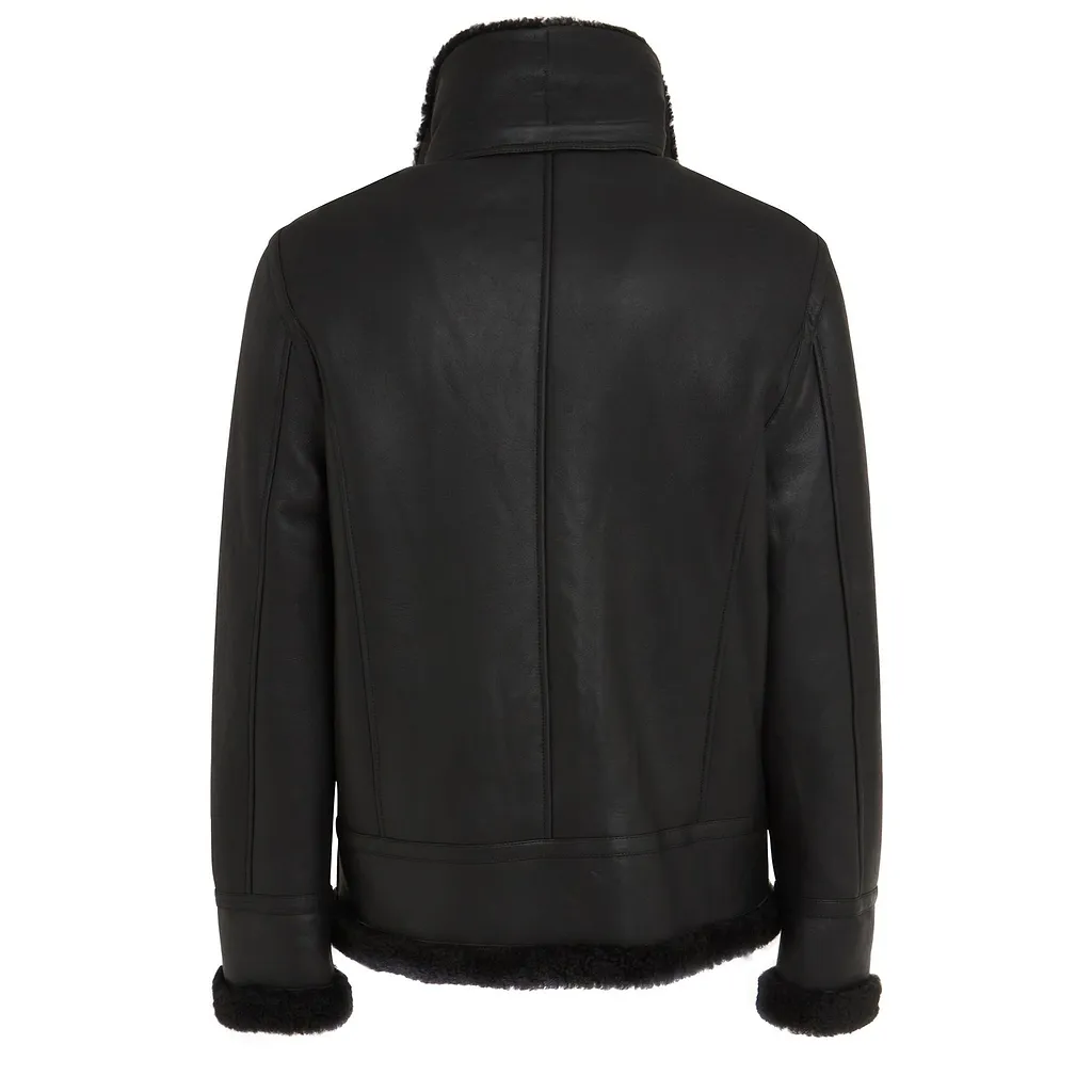 Sword Shearling Trimmed Coat