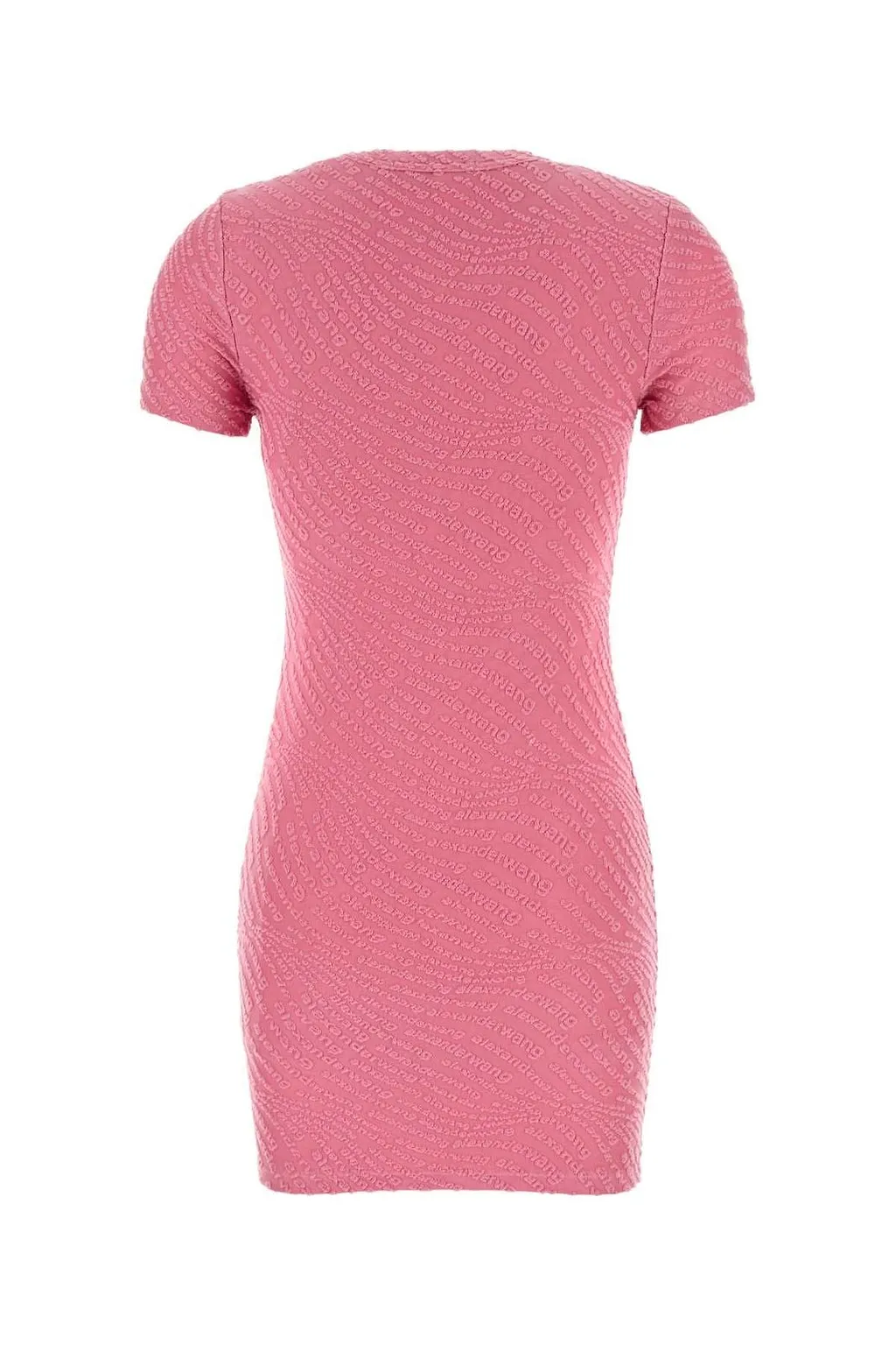 T By Alexander Wang Logo Jacquard Shrunken Mini Dress